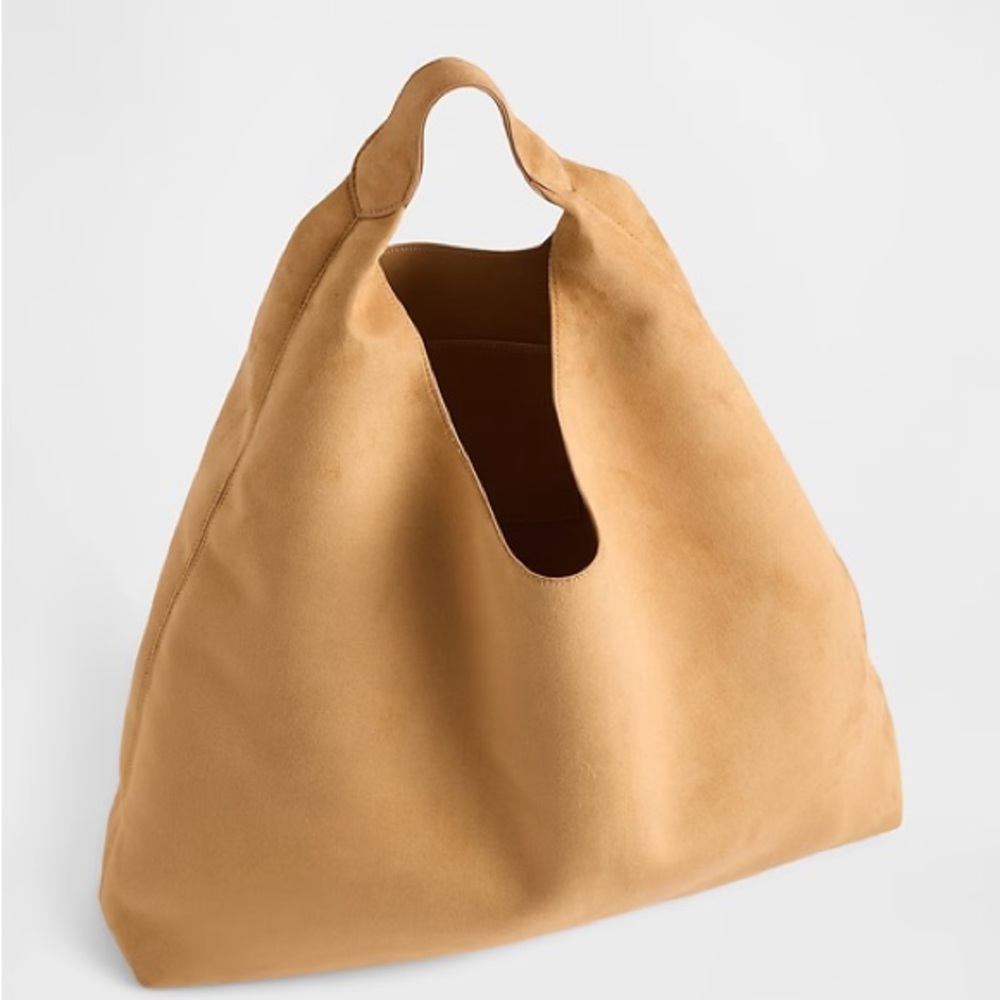 Gap Suede Honey Vegan Suede Slouchy Tote Bag - Picture 4 of 9
